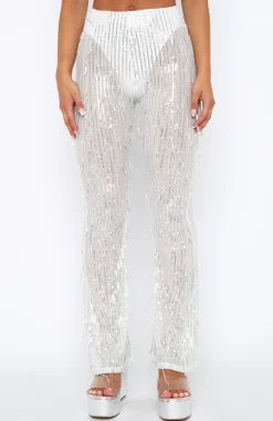 Pants | White Fox Boutique Feel The Light Pants white