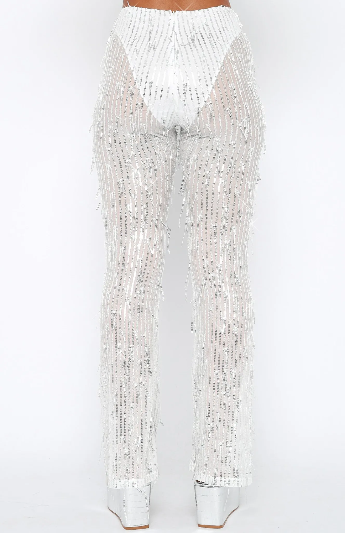 Pants | White Fox Boutique Feel The Light Pants white