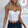 Shirts & Blouses | White Fox Boutique Feel The Passion Lace Bustier white