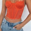 Shirts & Blouses | White Fox Boutique Feel The Passion Lace Bustier Burnt orange