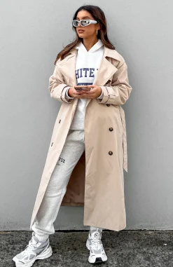 Jackets & Blazers | White Fox Boutique Feeling Fine Trench Coat Beige nude