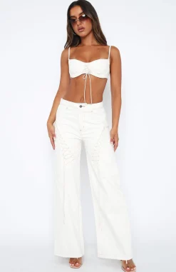 Denim | White Fox Boutique Feeling Hot Pants white