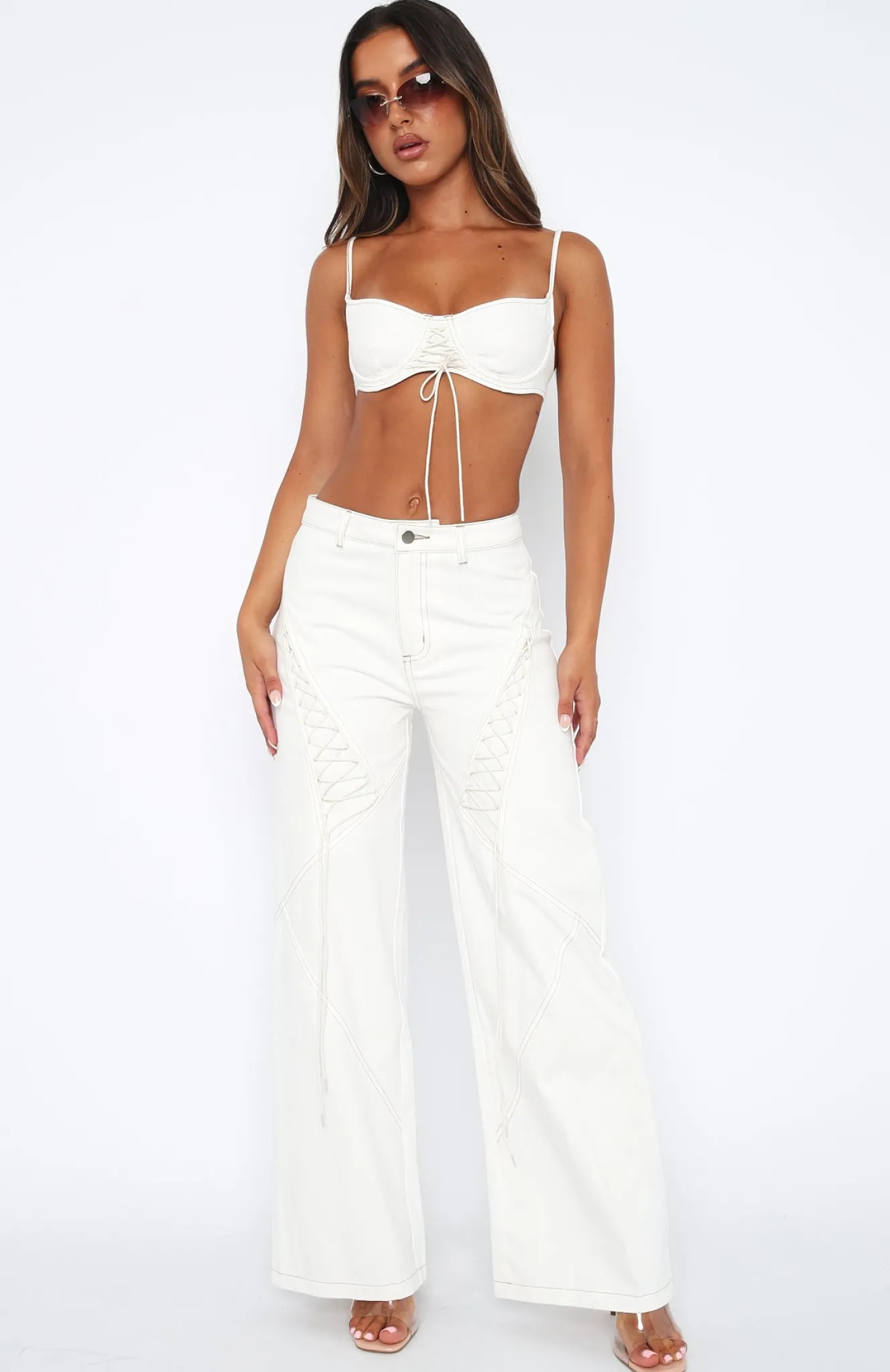 Denim | White Fox Boutique Feeling Hot Pants white