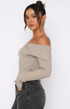 Shirts & Blouses | White Fox Boutique Feeling Risky Long Sleeve Knit Top Oat brown