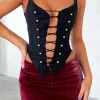 Shirts & Blouses | White Fox Boutique Fire In Her Eyes Bustier black