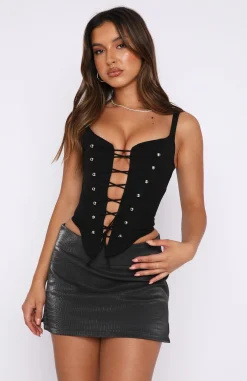 Shirts & Blouses | White Fox Boutique Fire In Her Eyes Bustier black