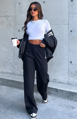 Restocked | White Fox Boutique First Glimpse Pants black