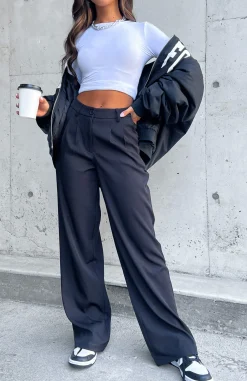 Restocked | White Fox Boutique First Glimpse Pants black