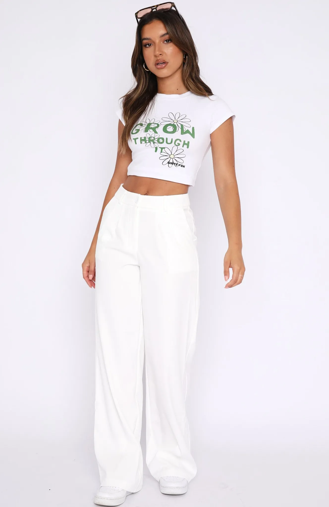 Pants | White Fox Boutique First Glimpse Pants white