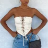 Shirts & Blouses | White Fox Boutique First Take Strapless Corset Beige nude