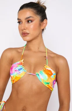Bikini Tops | White Fox Boutique Flights To Greece Bikini Top Floral Pop multi