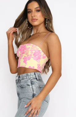 Shirts & Blouses | White Fox Boutique Follow You Anywhere Crop Summer Blossom multi