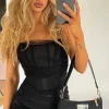 Restocked | White Fox Boutique For The Night Mini Dress black