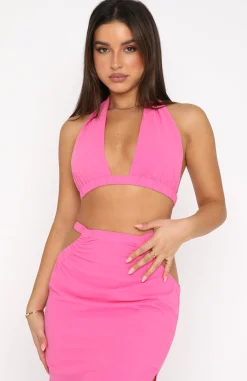 Shirts & Blouses | White Fox Boutique Forever Feeling Crop pink