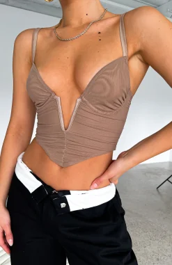 Shirts & Blouses | White Fox Boutique Forget It Bustier Dark nude