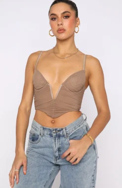 Shirts & Blouses | White Fox Boutique Forget It Bustier Dark nude