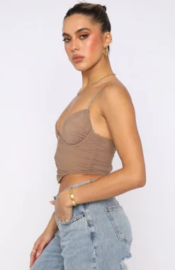 Shirts & Blouses | White Fox Boutique Forget It Bustier Dark nude
