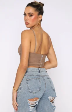 Shirts & Blouses | White Fox Boutique Forget It Bustier Dark nude