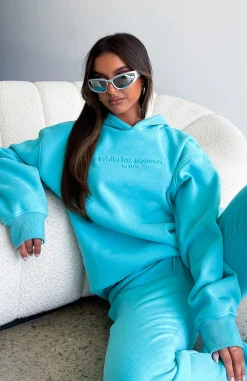Jackets & Blazers | White Fox Boutique Future Forward Oversized Hoodie Arctic blue
