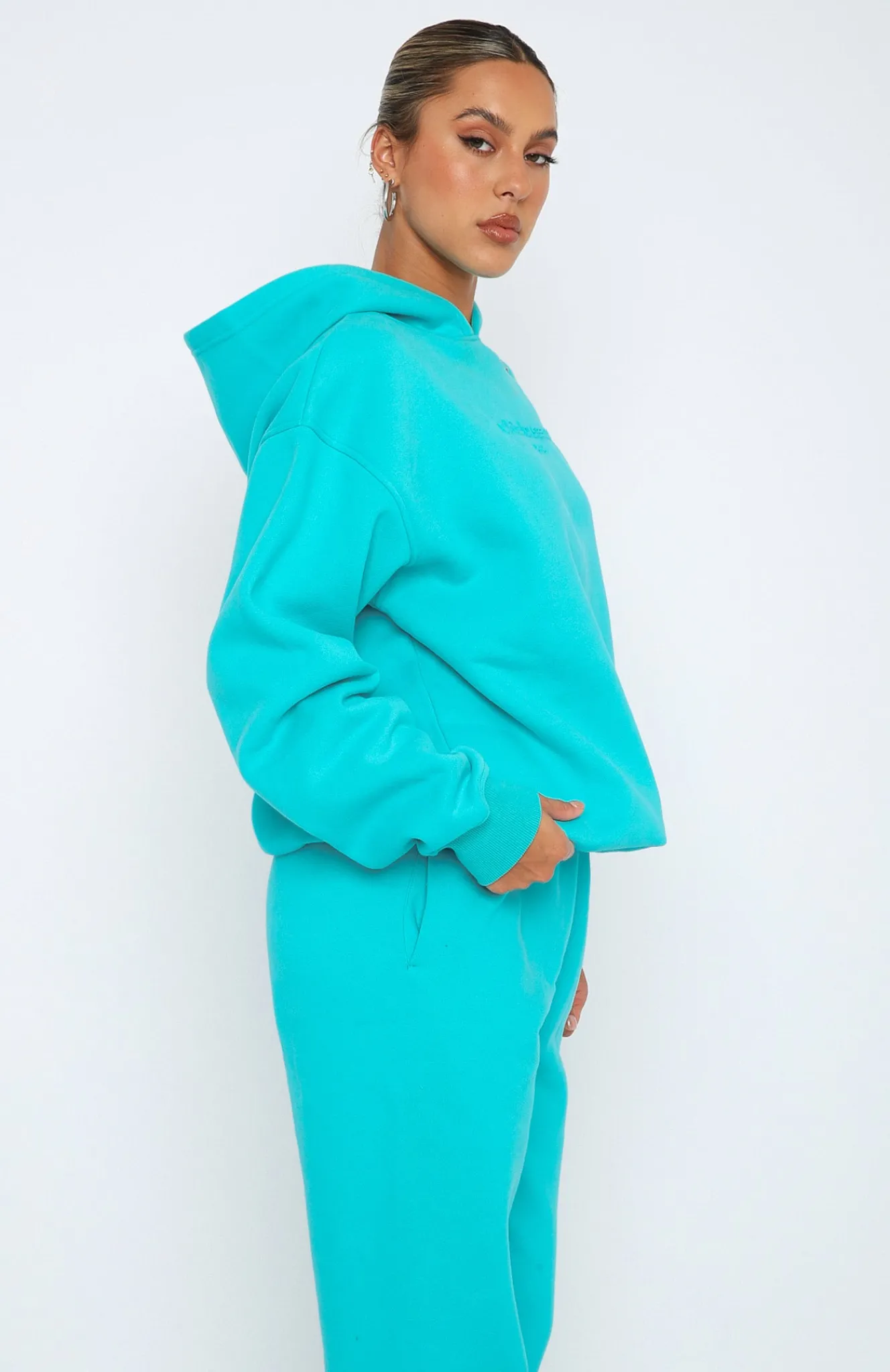 Jackets & Blazers | White Fox Boutique Future Forward Oversized Hoodie Arctic blue