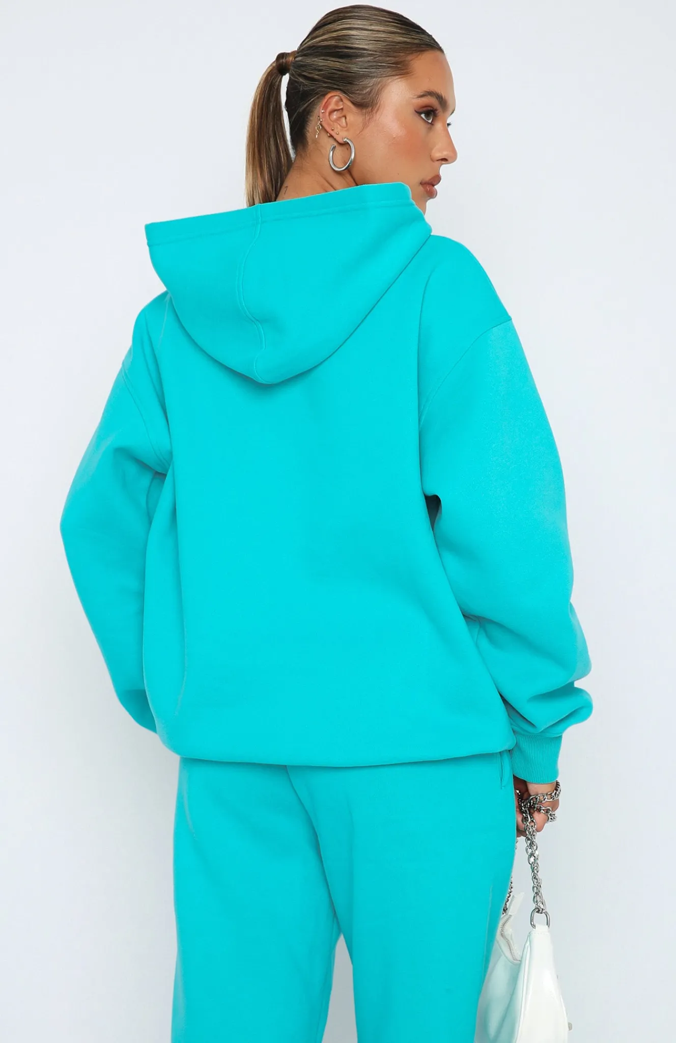 Jackets & Blazers | White Fox Boutique Future Forward Oversized Hoodie Arctic blue