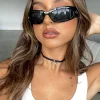Jewellery | White Fox Boutique Gia Choker /Silver black
