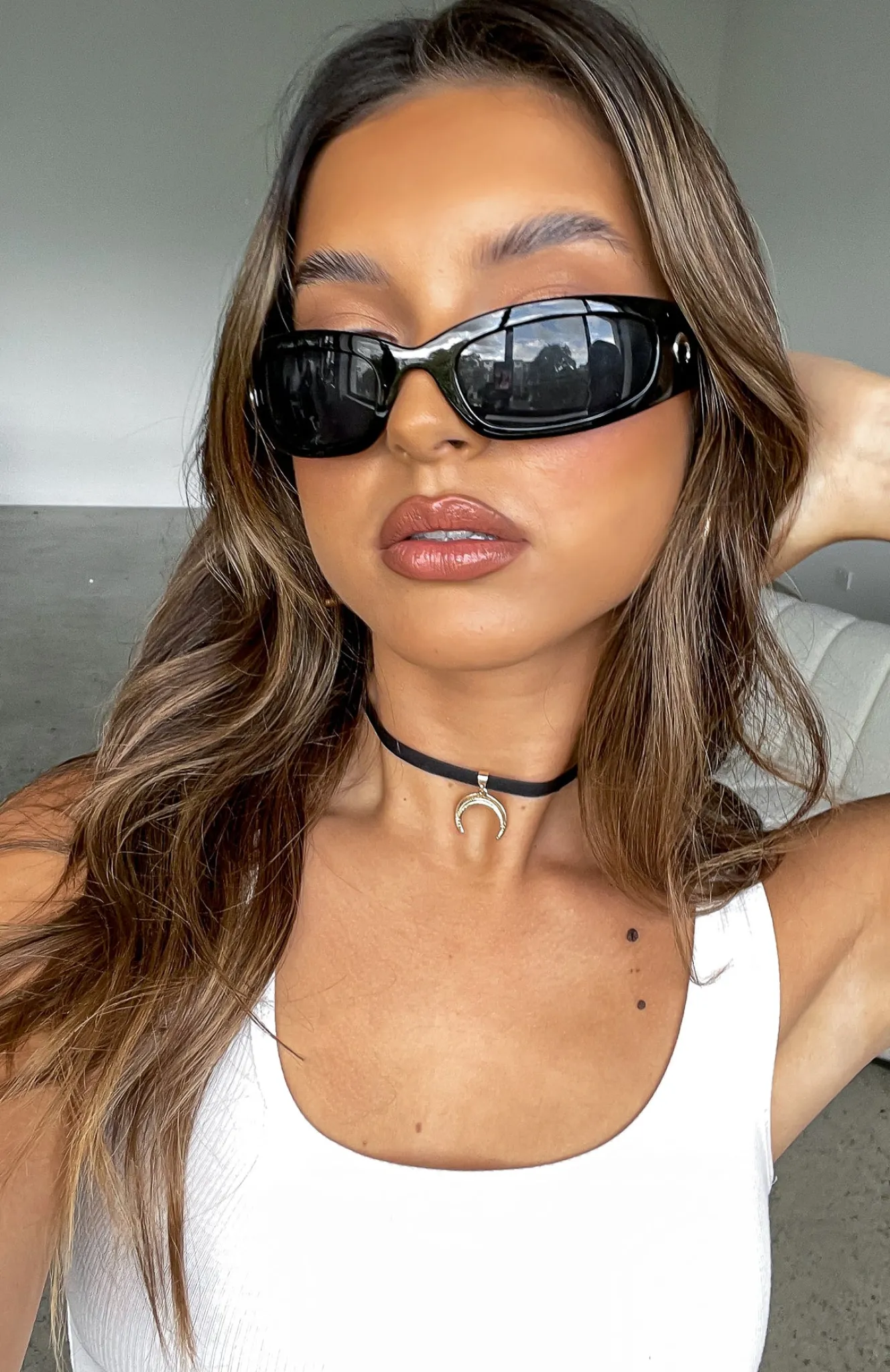 Jewellery | White Fox Boutique Gia Choker /Silver black