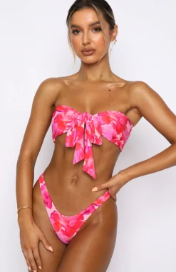 Bikini Tops | White Fox Boutique Girls Trip Bikini Top Rose Et Rouge Print pink