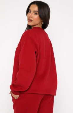 Jackets & Blazers | White Fox Boutique Give It All Sweater Dark red