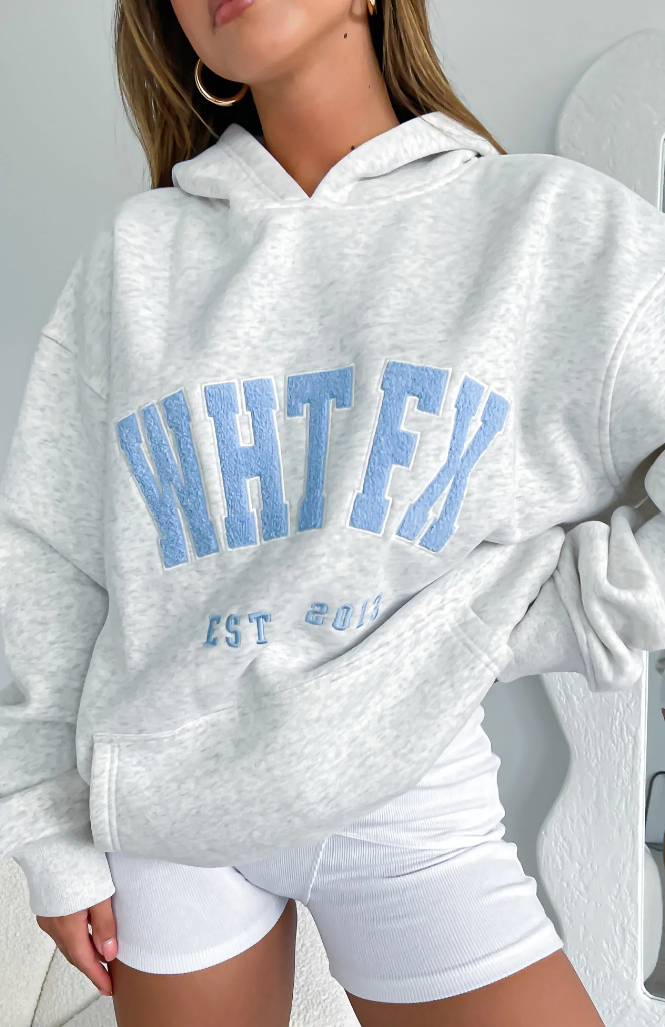 Jackets & Blazers | White Fox Boutique Give It Away Oversized Hoodie Marle grey