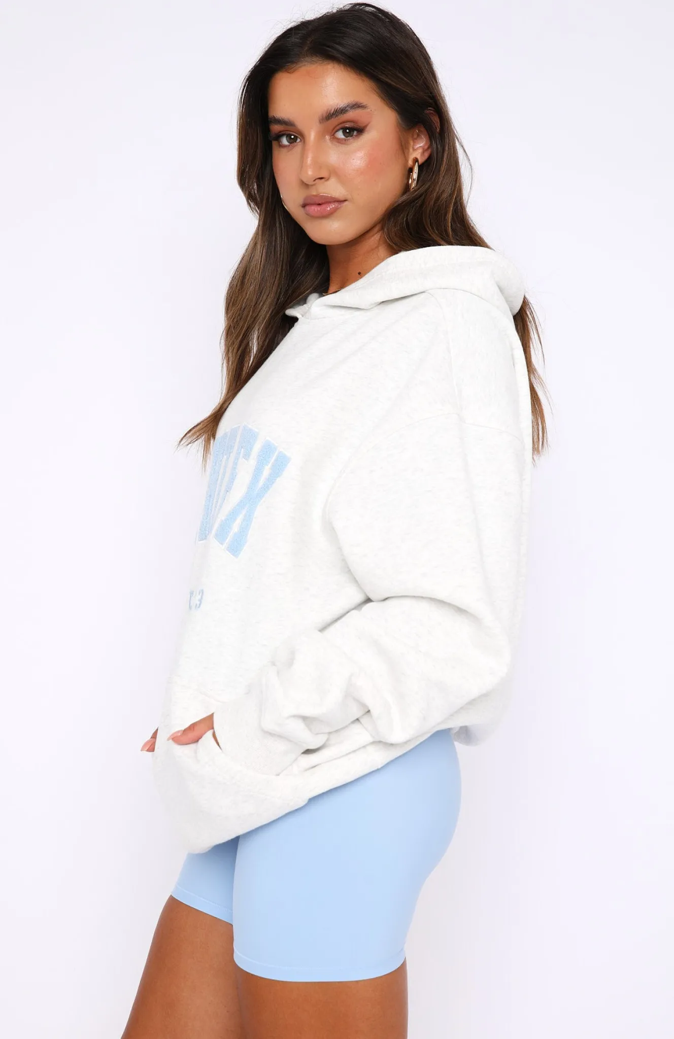 Jackets & Blazers | White Fox Boutique Give It Away Oversized Hoodie Marle grey