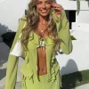 Shirts & Blouses | White Fox Boutique Give Me Your Hand Long Sleeve Top Matcha green