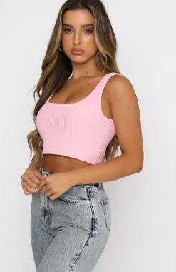 Shirts & Blouses | White Fox Boutique Give Notice Crop pink