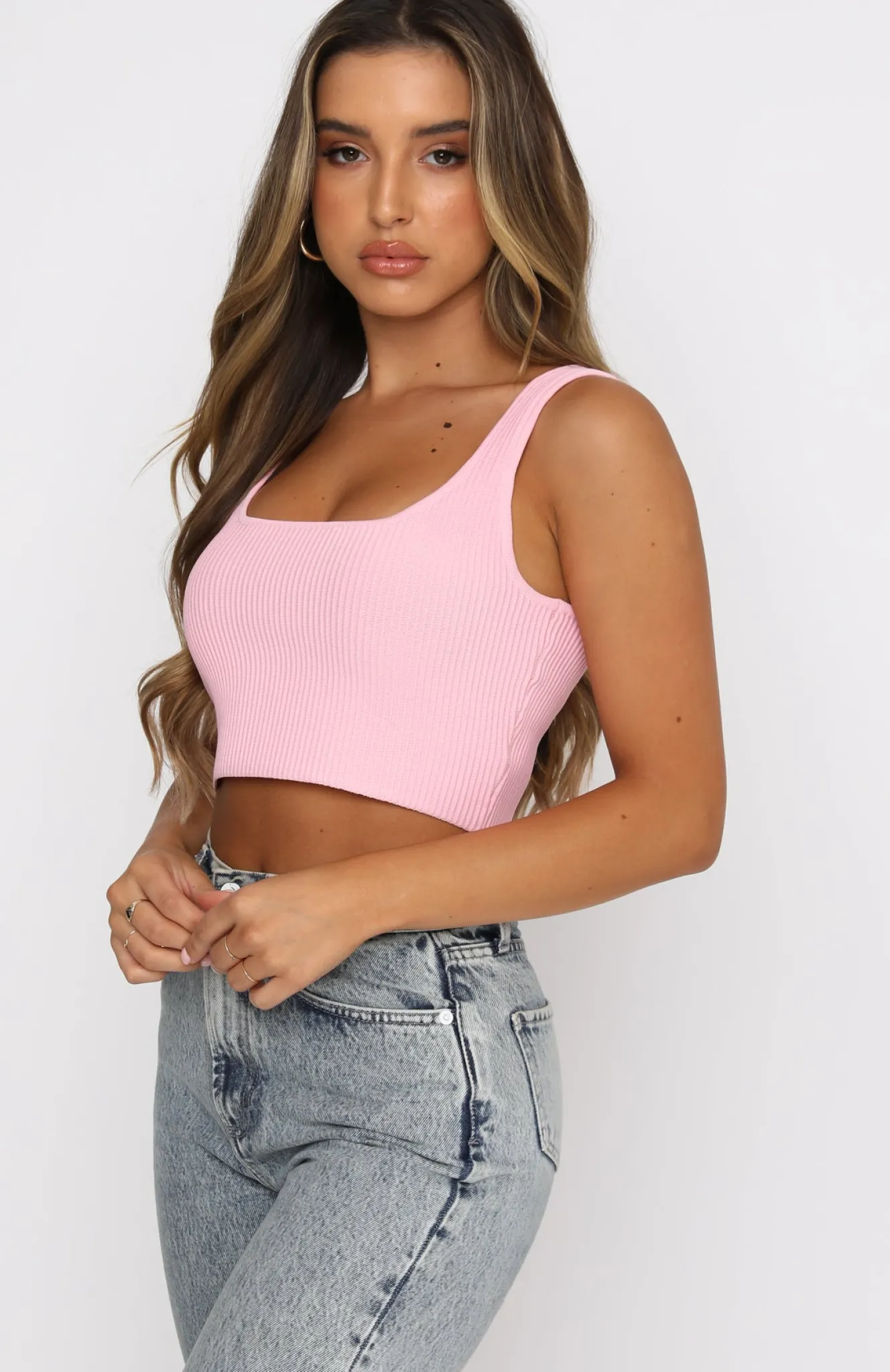 Shirts & Blouses | White Fox Boutique Give Notice Crop pink