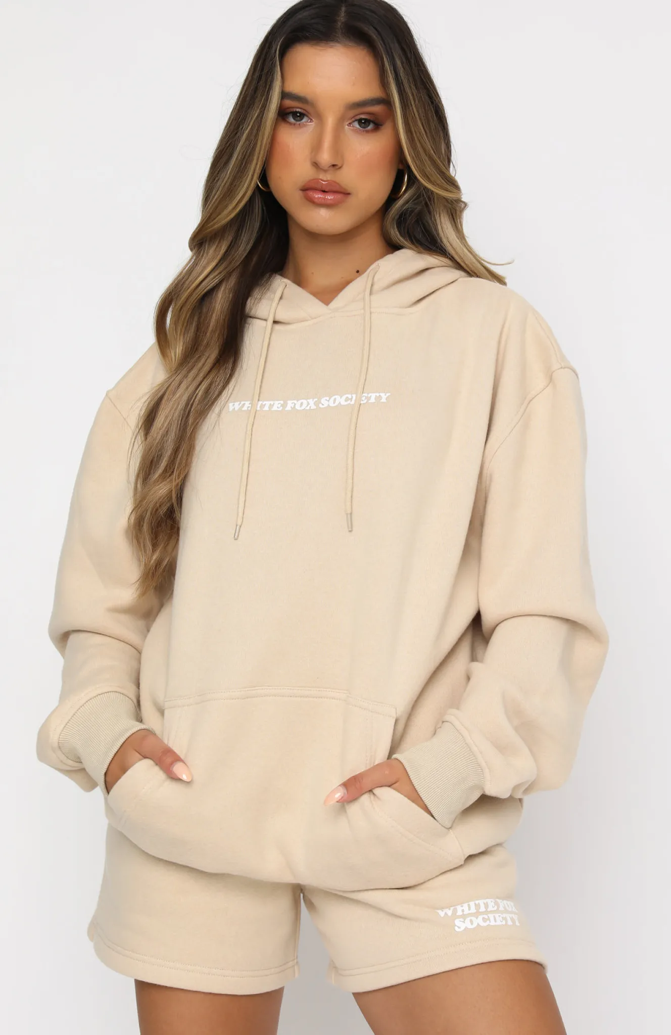 Jackets & Blazers | White Fox Boutique Go Bold Hoodie Sand nude