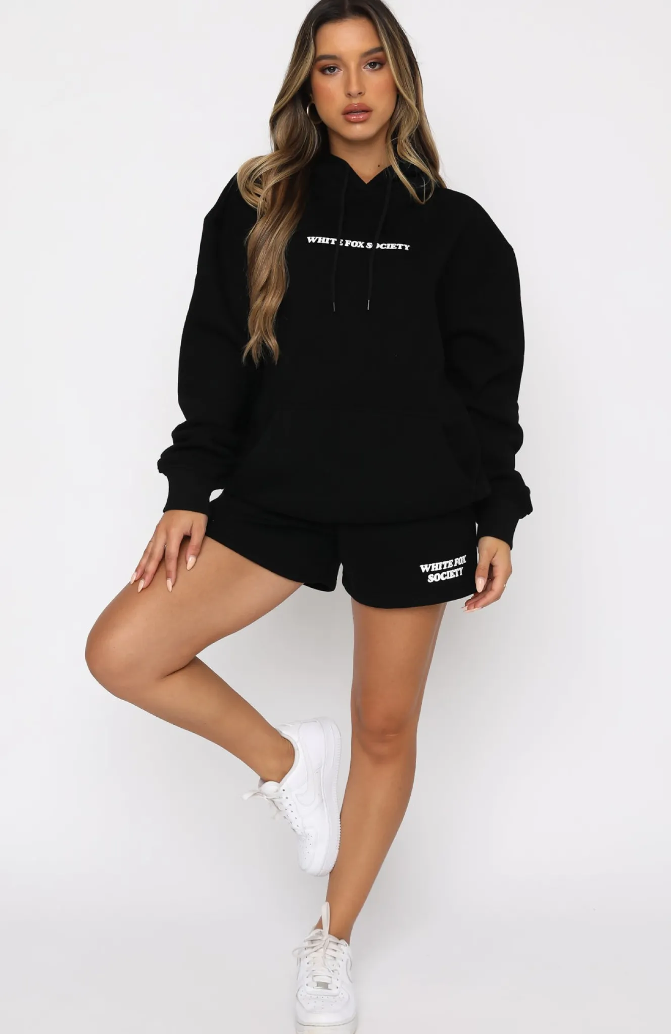 Shorts | White Fox Boutique Go For It Lounge Shorts black