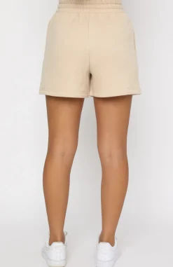 Shorts | White Fox Boutique Go For It Lounge Shorts Sand nude