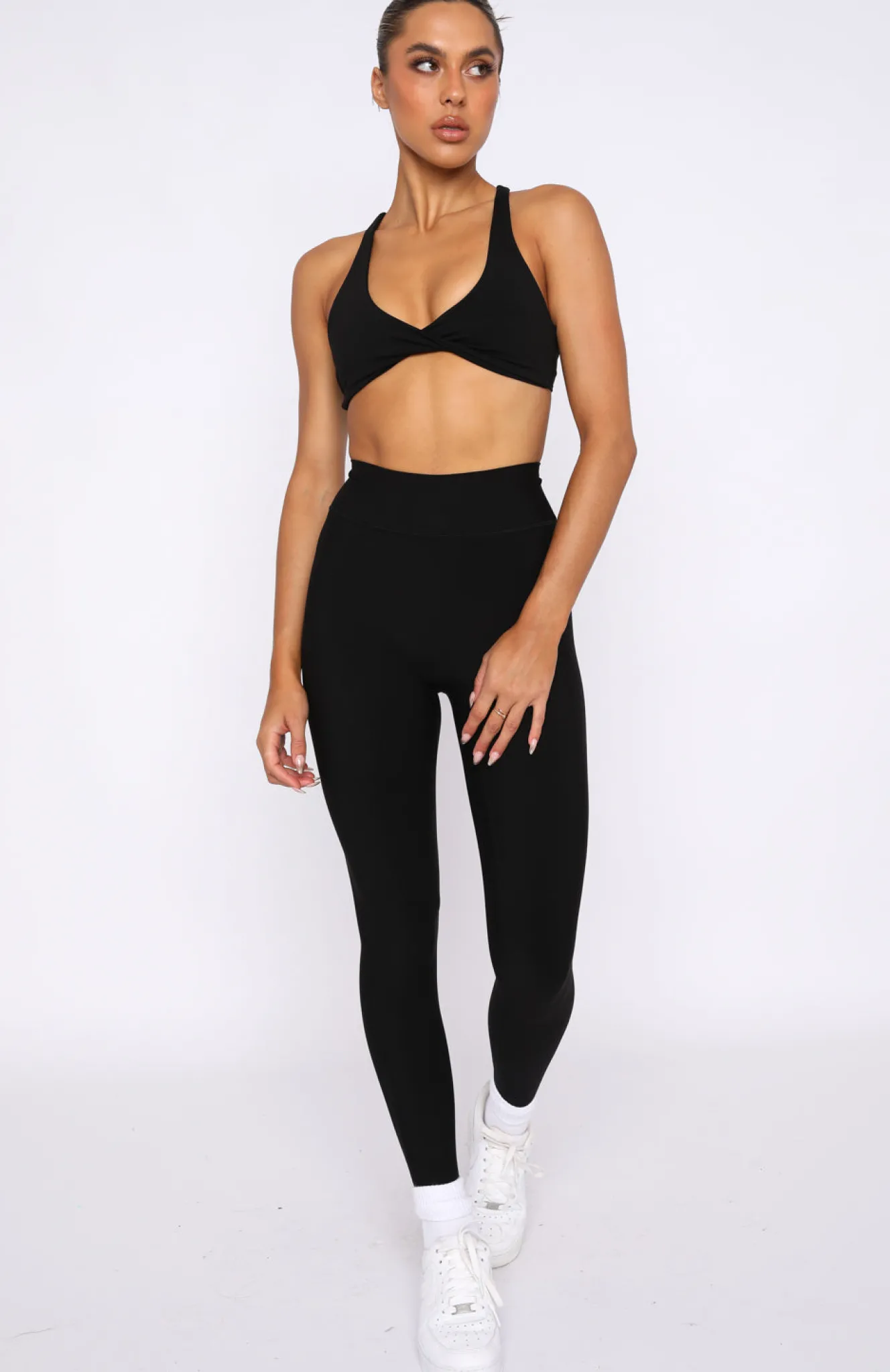 Sports Bras & Crops | White Fox Boutique Go Getter High Waisted Leggings black