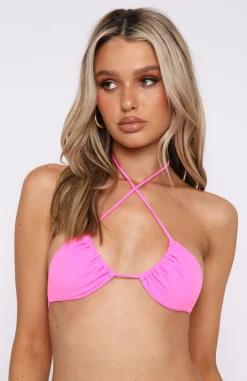 Bikini Tops | White Fox Boutique Golden Hour Bikini Top Candy pink