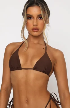 Bikini Tops | White Fox Boutique Golden Hour Bikini Top Chocolate brown