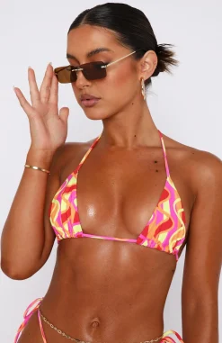 Bikini Tops | White Fox Boutique Golden Hour Bikini Top Fluorescent Geo multi
