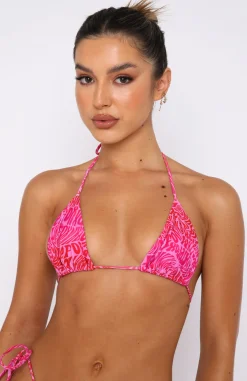 Bikini Tops | White Fox Boutique Golden Hour Bikini Top Retro Revival pink