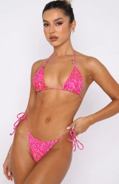 Bikini Tops | White Fox Boutique Golden Hour Bikini Top Retro Revival pink