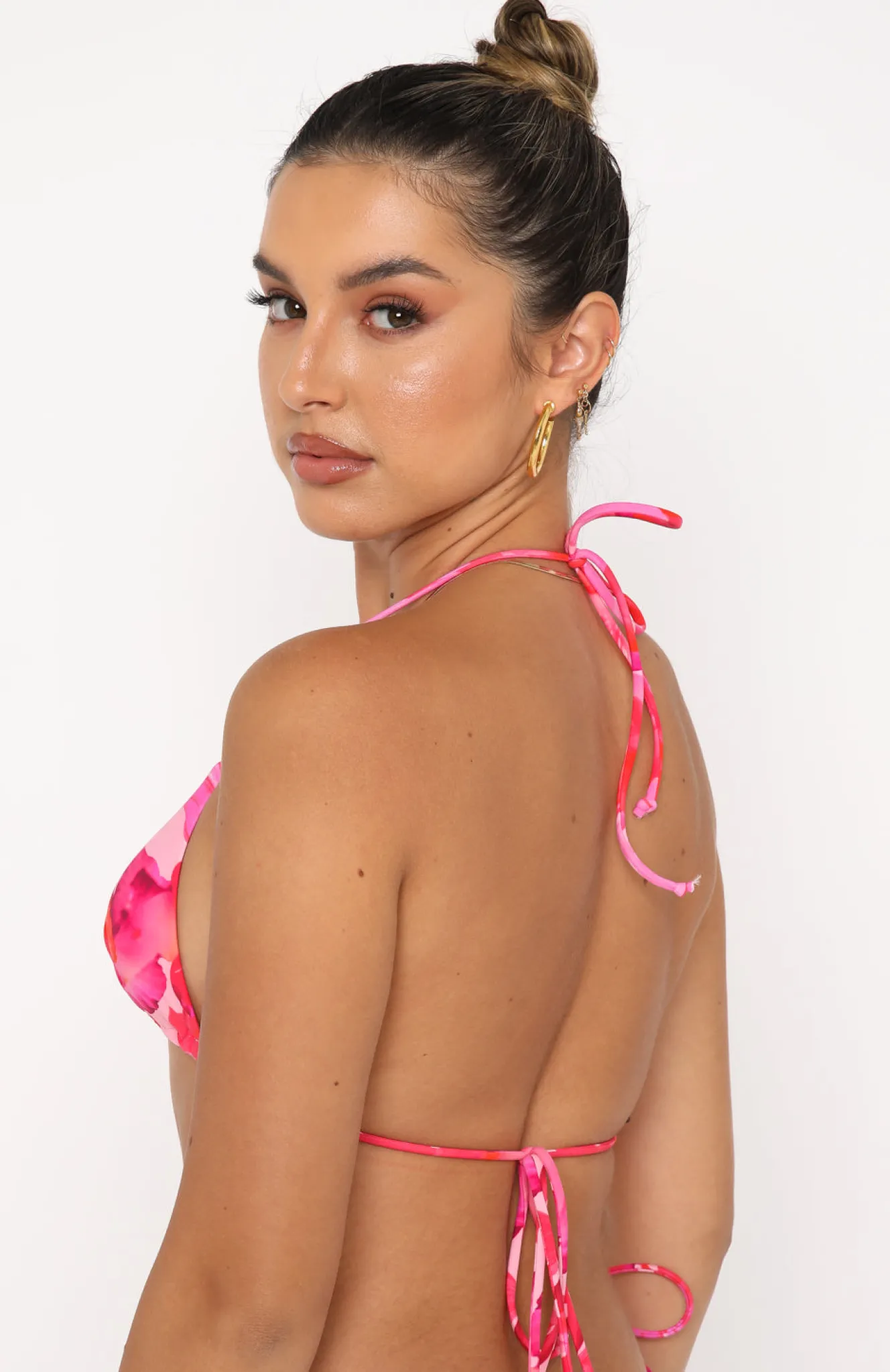 Bikini Tops | White Fox Boutique Golden Hour Bikini Top Rose Et Rouge Print pink