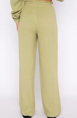 Resort Wear | White Fox Boutique Golden Moment Pants Matcha green