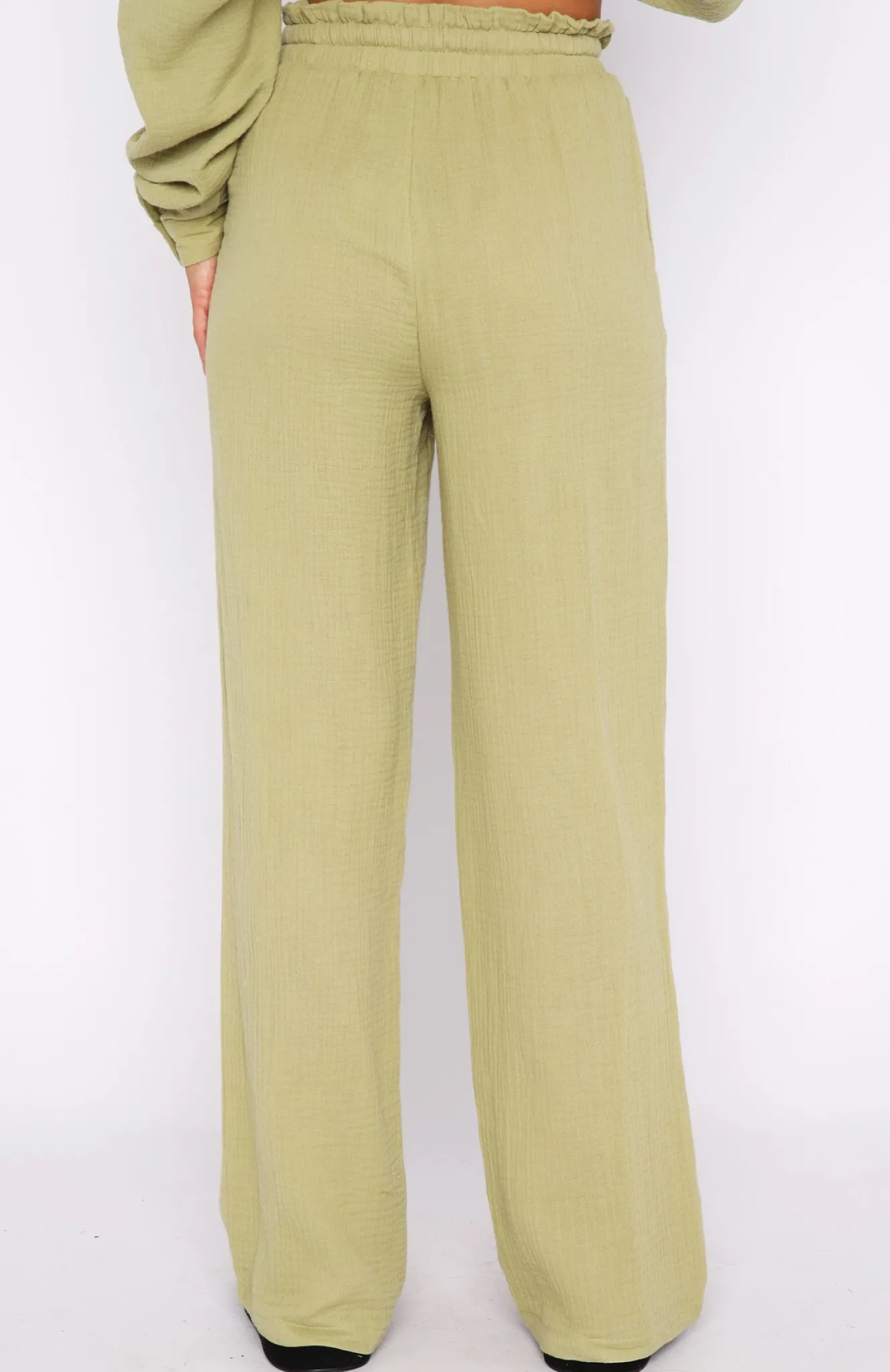 Resort Wear | White Fox Boutique Golden Moment Pants Matcha green