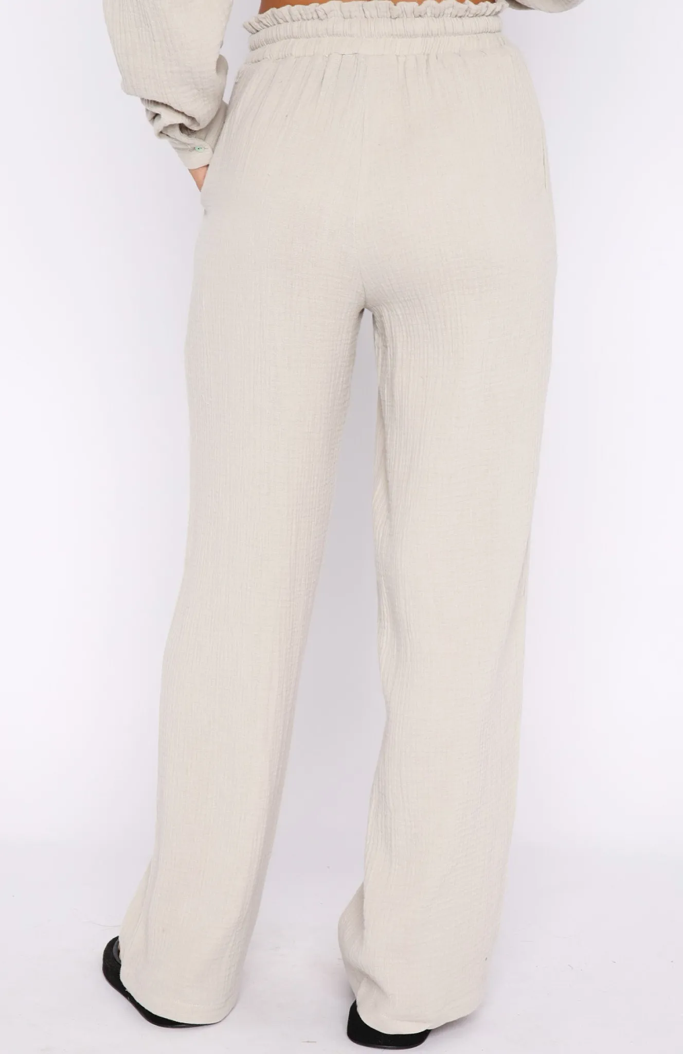 Resort Wear | White Fox Boutique Golden Moment Pants Moon grey