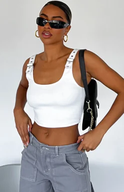 Shirts & Blouses | White Fox Boutique Good Choices Ribbed Crop white