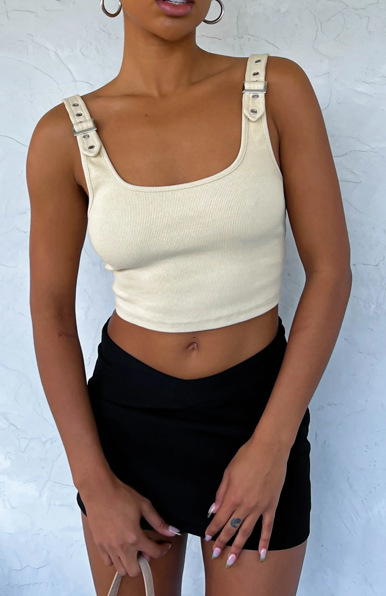 Shirts & Blouses | White Fox Boutique Good Choices Ribbed Crop Oatmeal nude
