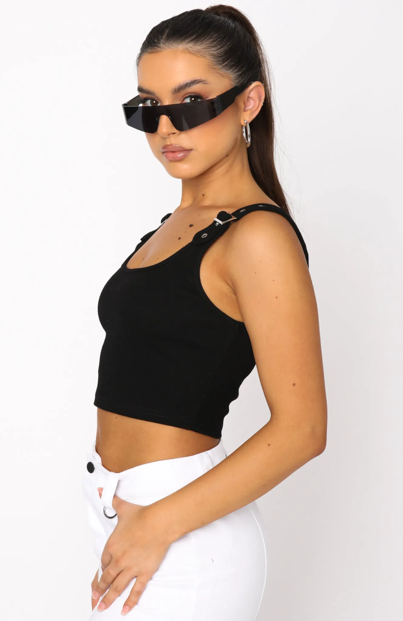 Shirts & Blouses | White Fox Boutique Good Choices Ribbed Crop black